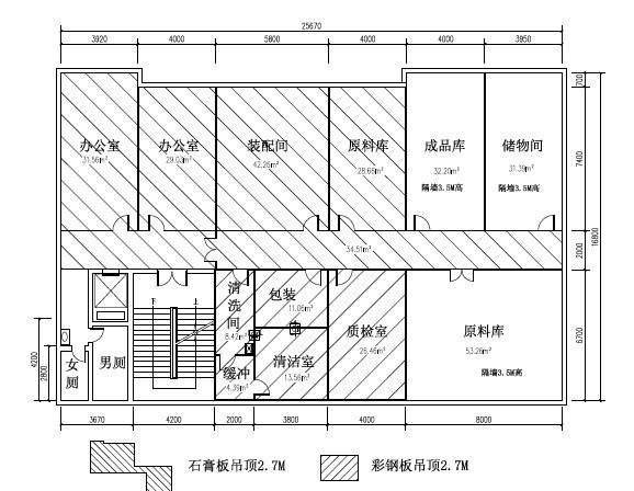 無(wú)塵車(chē)間裝修平面設計圖